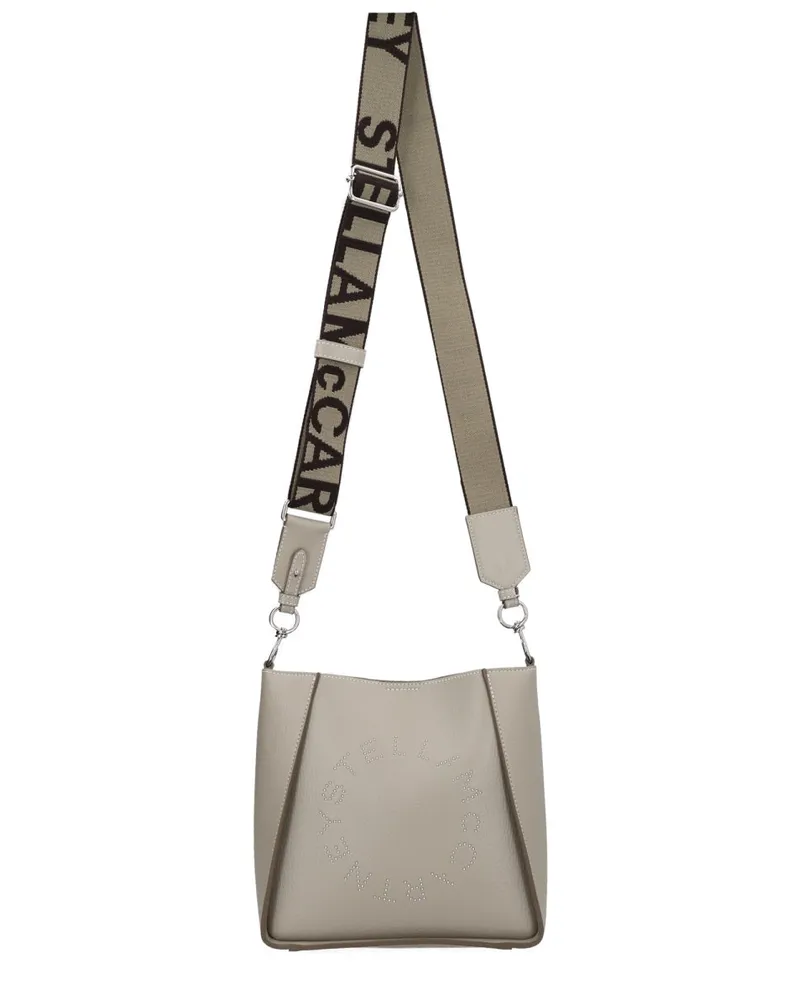 Stella McCartney Women's Logo Bag Grey Polyamide Shoulder Gray