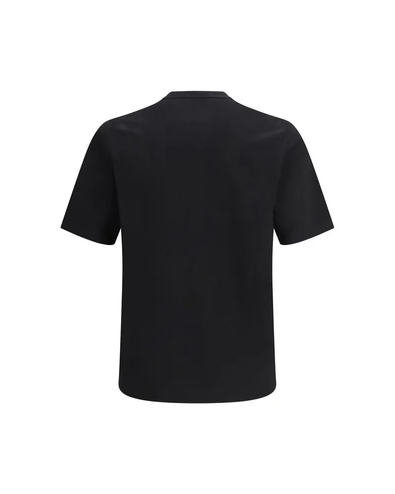Saint Laurent Men's Black Cotton T-Shirt Black
