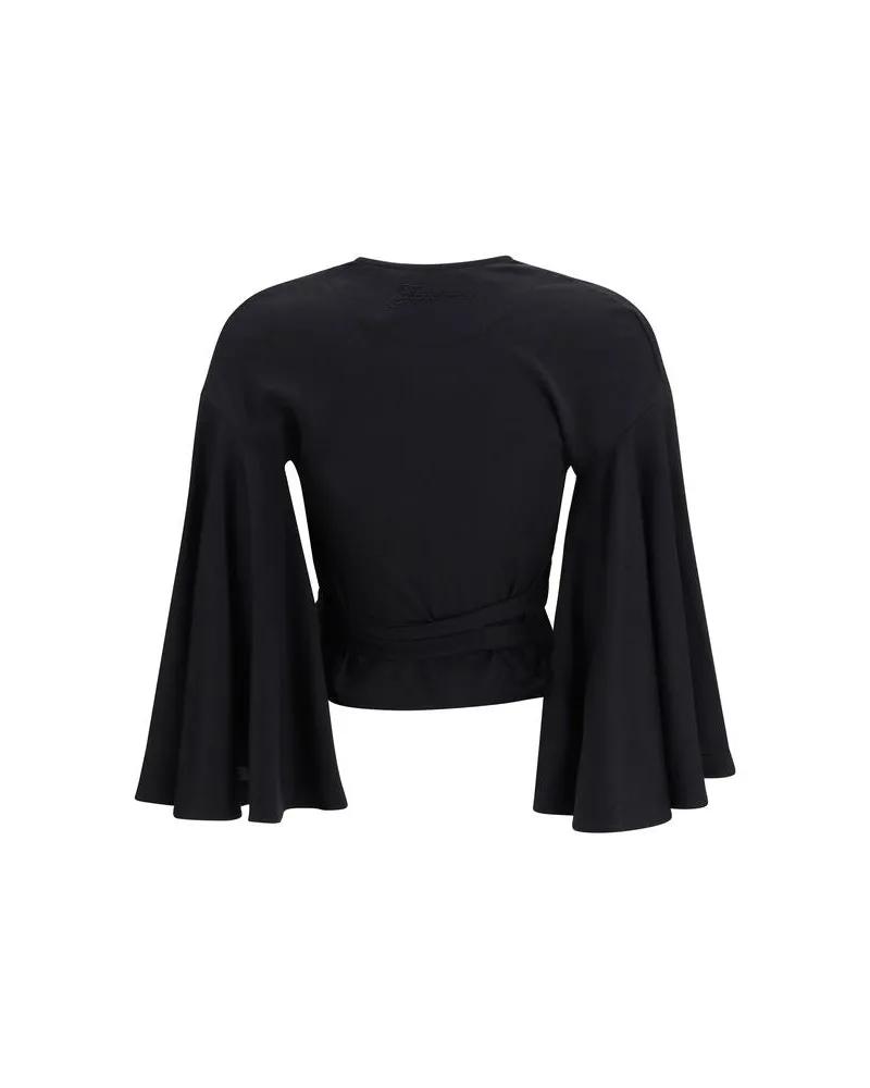 Jacquemus Women Black Cotton Shirt Black