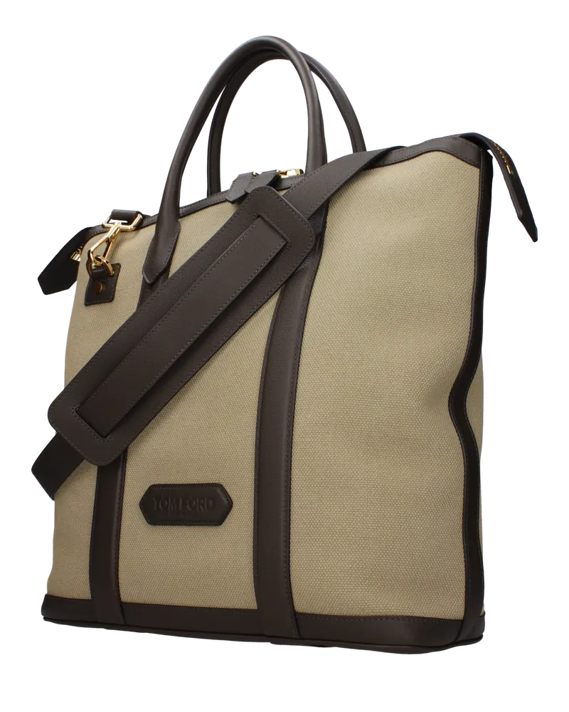 Tom Ford Top Handle Bag — Beige Beige