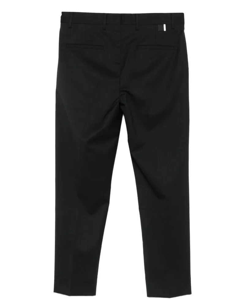 Low Brand Men's Trousers Black Wool Blend Black