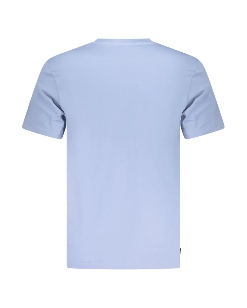 Timberland Logo-Print Organic Cotton T-Shirt — Blue Blue