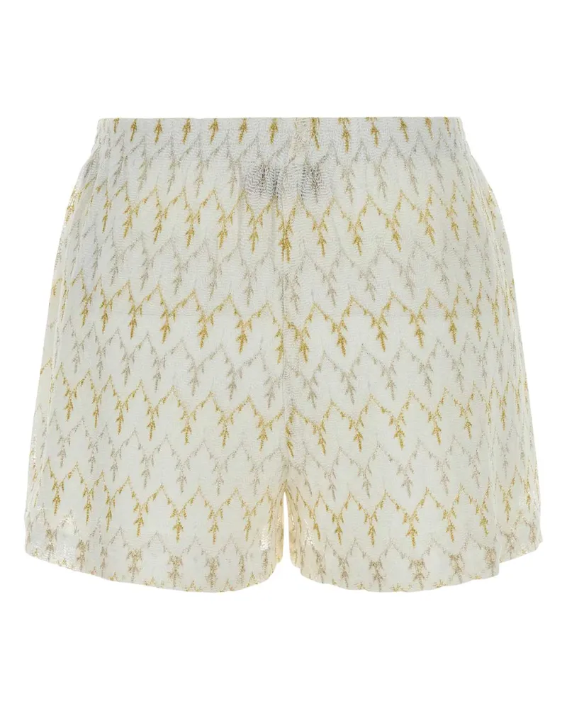 Missoni Embroidered Lace Shorts — White White
