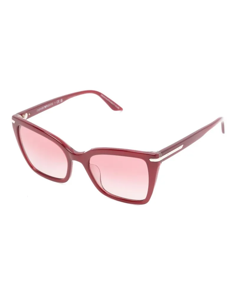 Emporio Armani Square Frame Sunglasses — Bordeaux Bordeaux