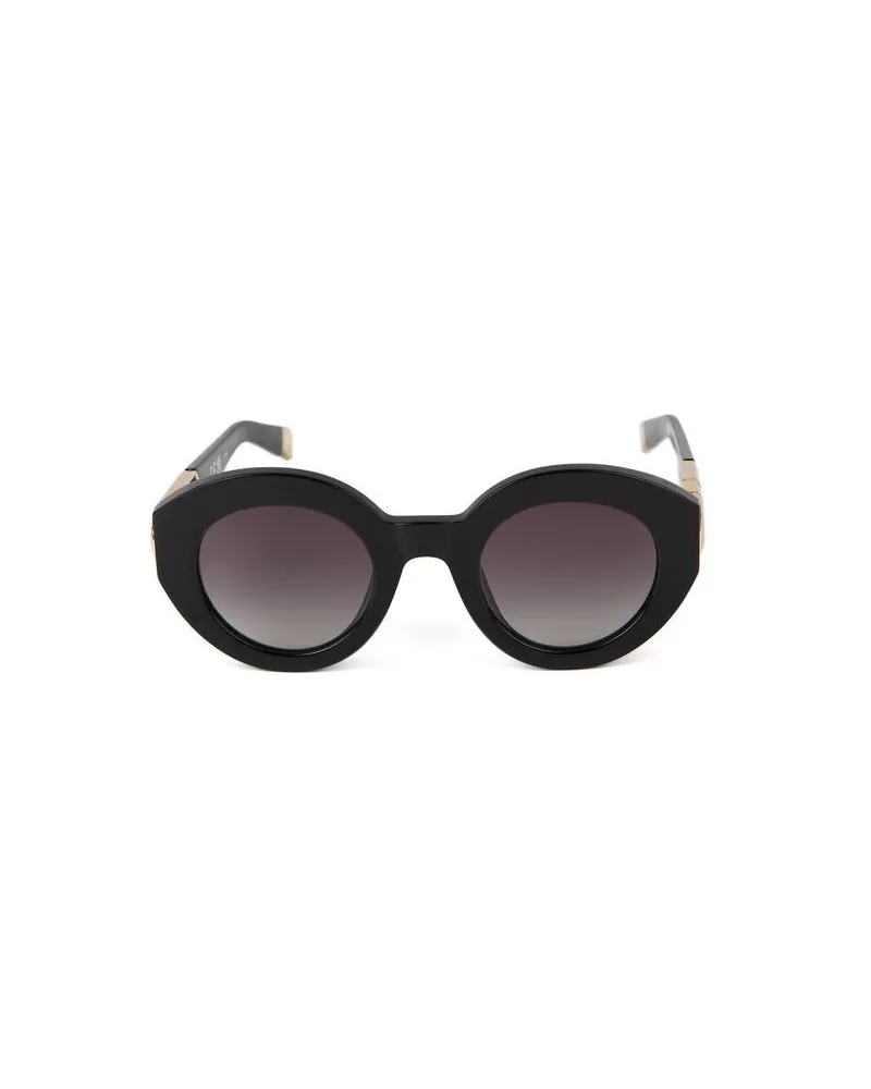 Furla Women's Sunglasses Glossy Black Acetate Eyewear Black