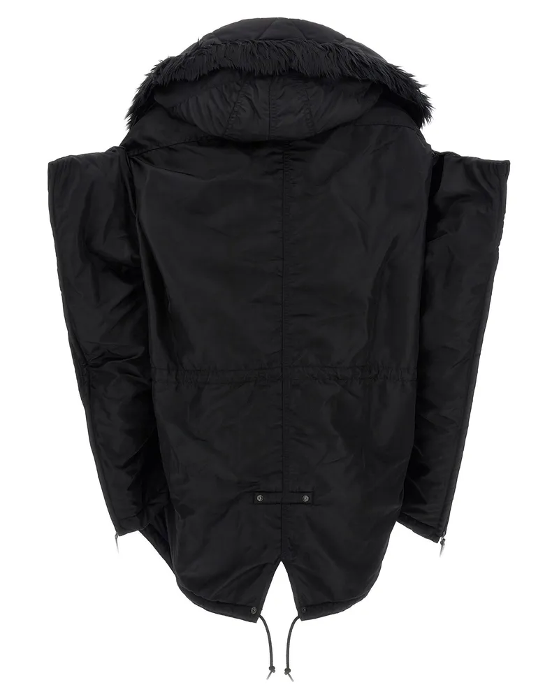 Junya Watanabe Oversize Puffer Down Jacket — Black Black