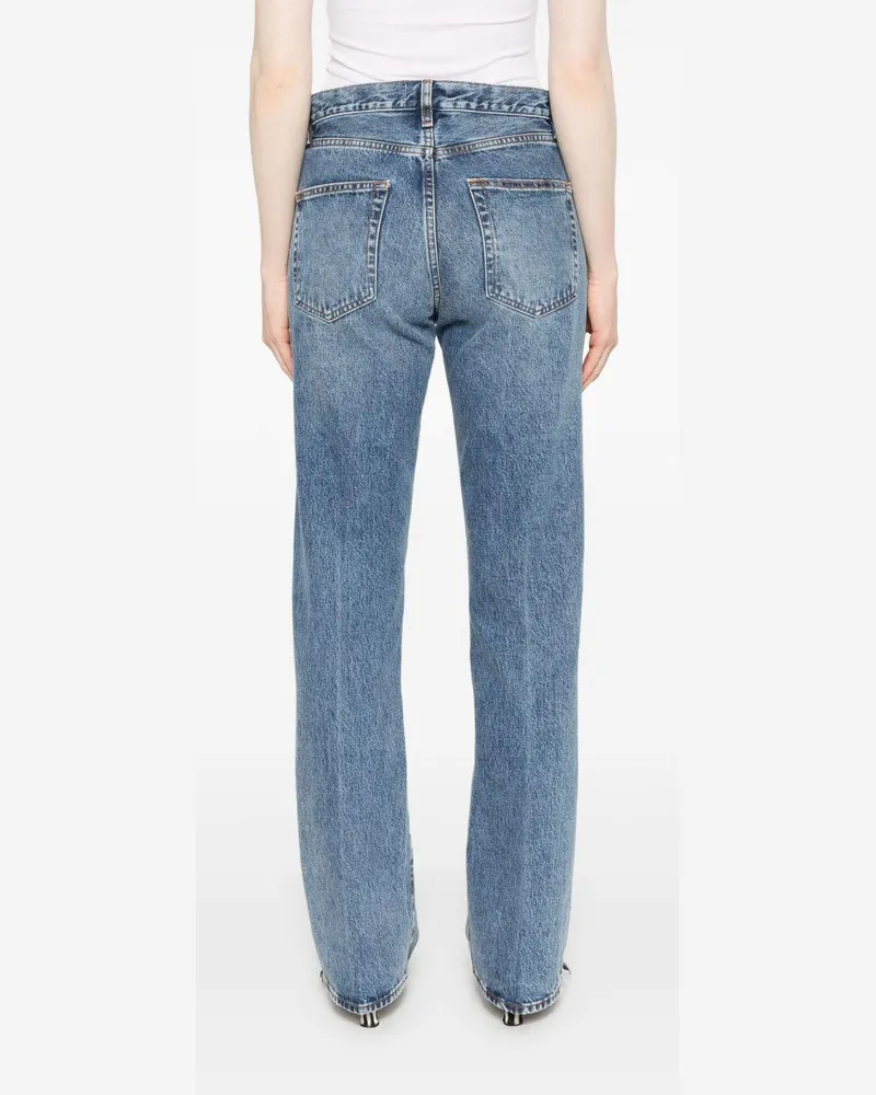 Frame Denim Women's The Vertical Jeans Blue Recycled Cotton Blue