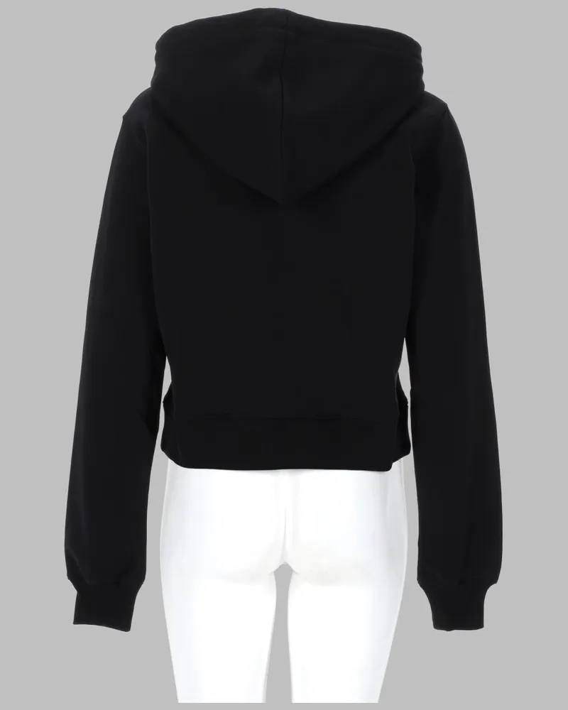 Moschino Teddy Motif Cotton Sweatshirt — Black Black
