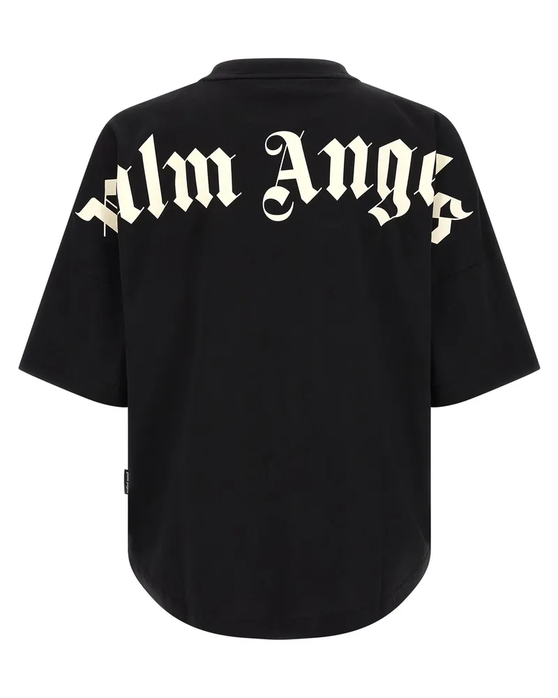 Palm Angels Men's Black Cotton T-Shirt Black