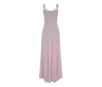 Women's Maxi Dress Pink Viscose Acetate