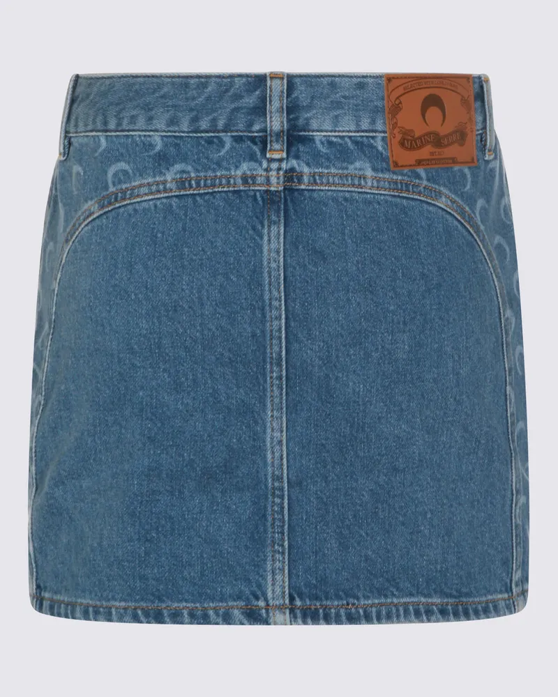 Marine Serre Women's Skirts Light Blue Blue