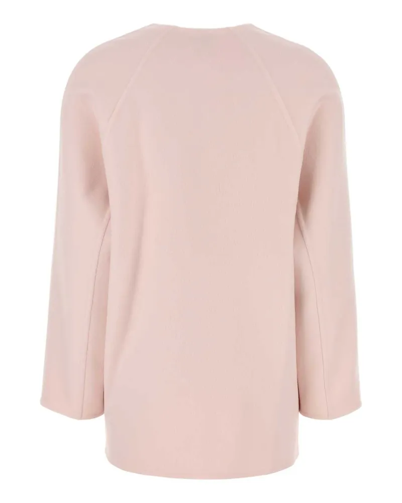Bottega Veneta Women's Pastel Pink Wool Blend Cardigan Pinkshell Exterior: Cashmere Maglieria Pink