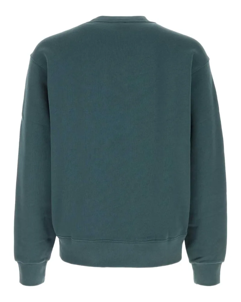 Kenzo Logo-Embroidered Sweatshirt — Teal Teal