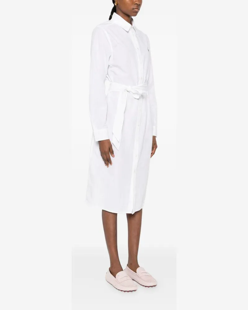Ralph Lauren Women's Midi Dress White Cotton White