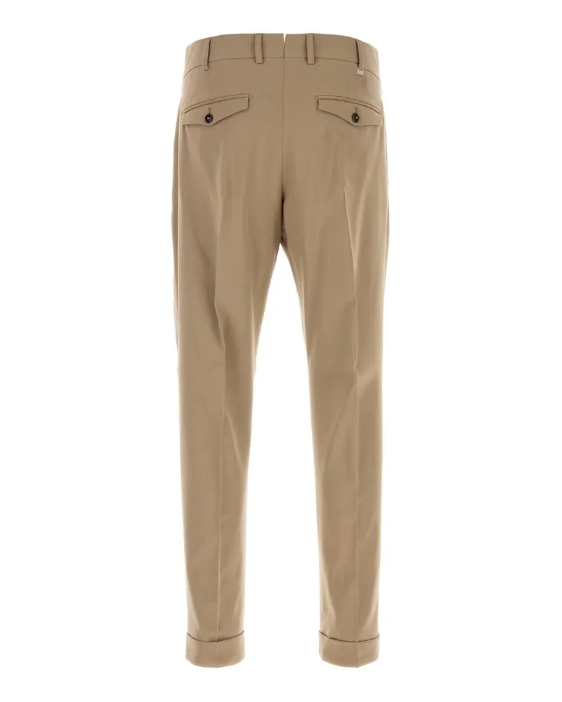 PT TORINO Men's Beige Stretch Wool Pant Pantaloni Trousers Beige