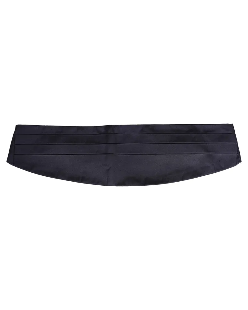 Dolce & Gabbana Men's Dark Blue Silk Belt Waist Cummerbund Dark