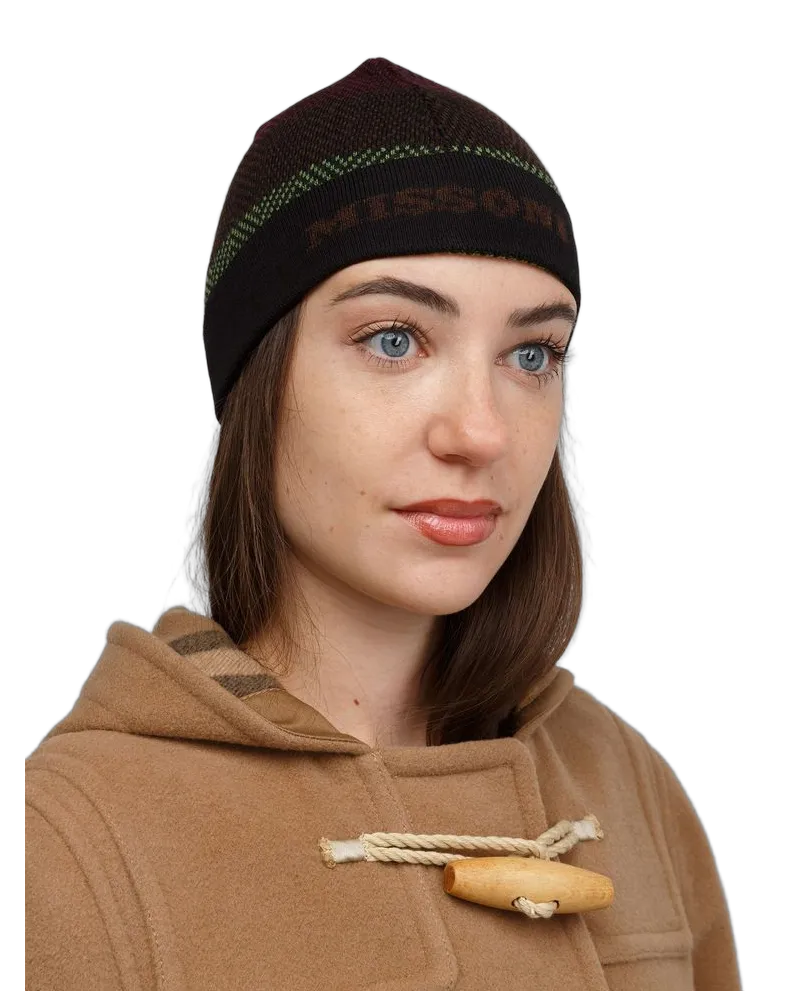 Missoni Women's Beanie Black-Multicolor Wool Accessories Black