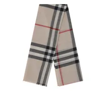 Women's Silk And Wool Scarf Stone Check Scarfs