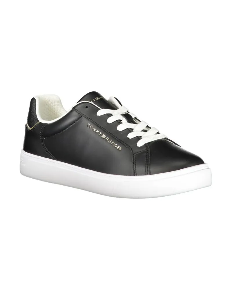 Tommy Hilfiger Leather Sneaker — Black Black
