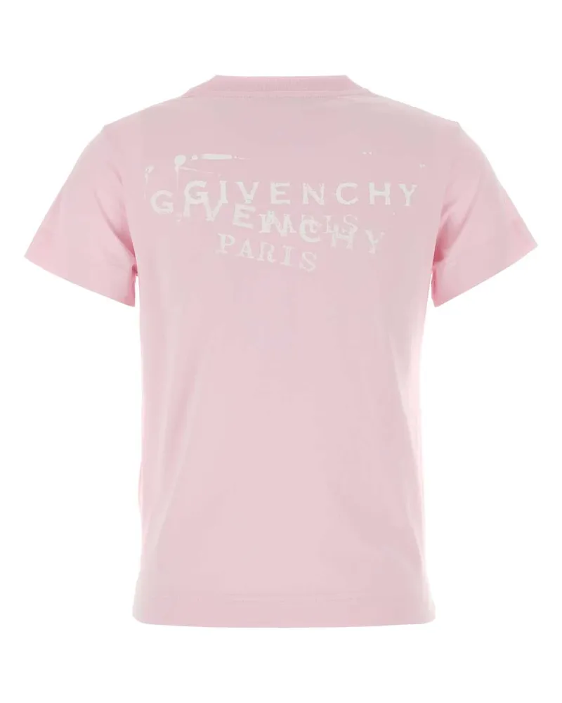 Givenchy Women's Pink Cotton T-Shirt Lightpink Exterior: Coton Pink