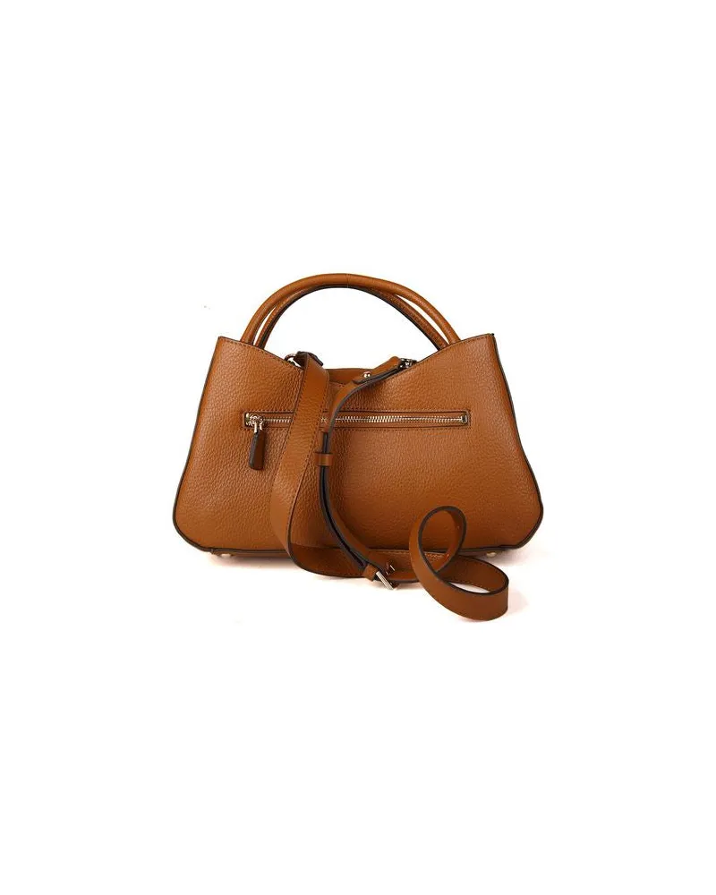 Guess Jessa Girlfriend Shoulder Bag — Brown Brown