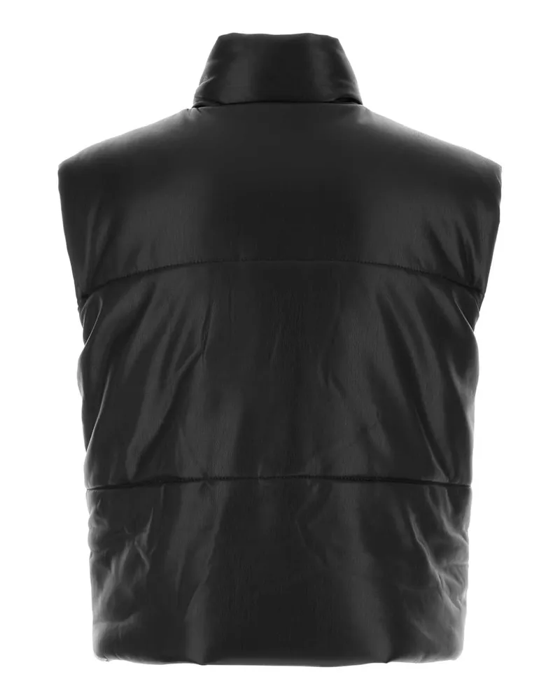 Nanushka Men's Black Synthetic Leather Jovan Padded Jacket Giubbini Black