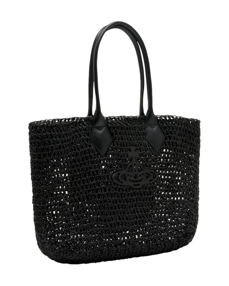 Vivienne Westwood Women's Alana Tote Black Raffia Black