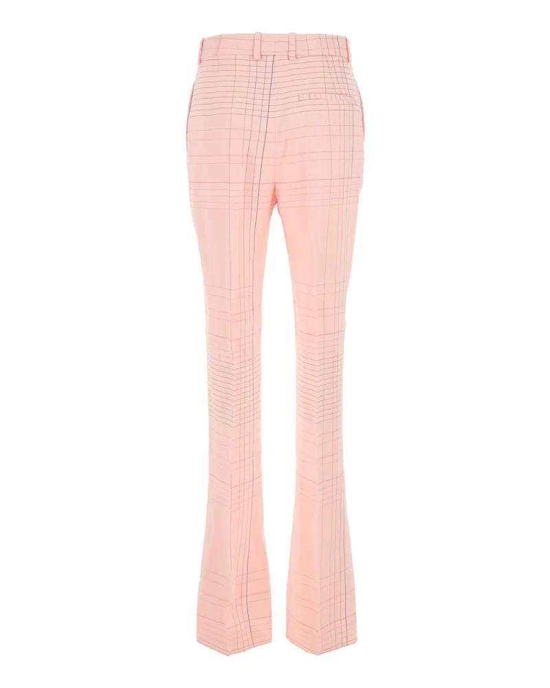 Bottega Veneta Women's Pink Stretch Viscose Blend Pant Pinkblue Pantaloni Pink