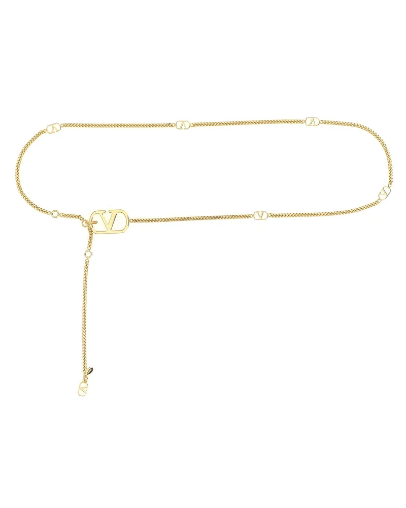 Valentino Garavani Women's Gold Brass Regular Belt Gold