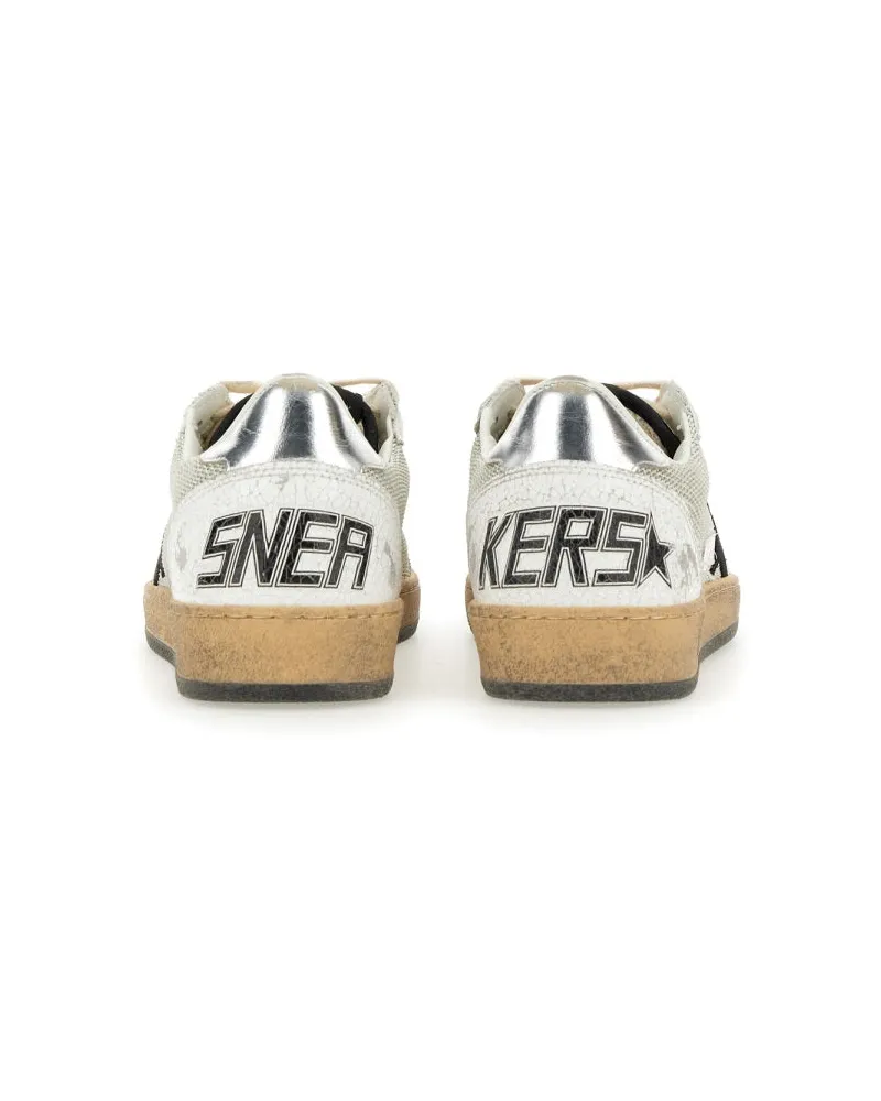 Golden Goose Ball Star Sneaker — Silver Silver
