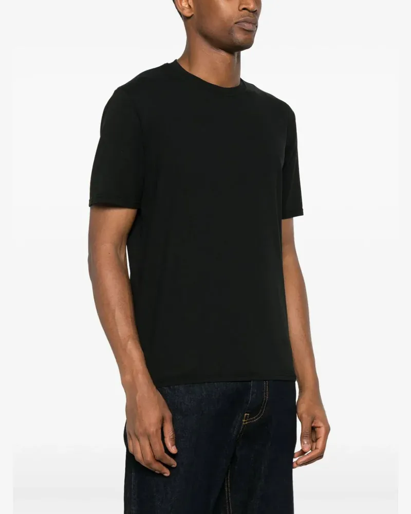 Fedeli Men's Short-Sleeve Cotton T-Shirt Ss24 M Black