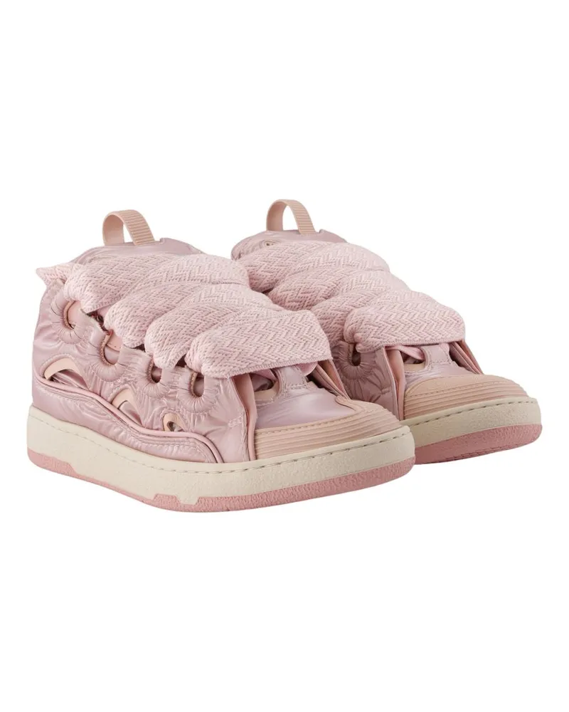Lanvin Women's Curb Sneaker Pink Synthetic Pink