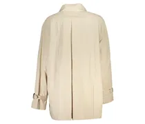 Cotton Double-Breasted Trench Coat — Beige