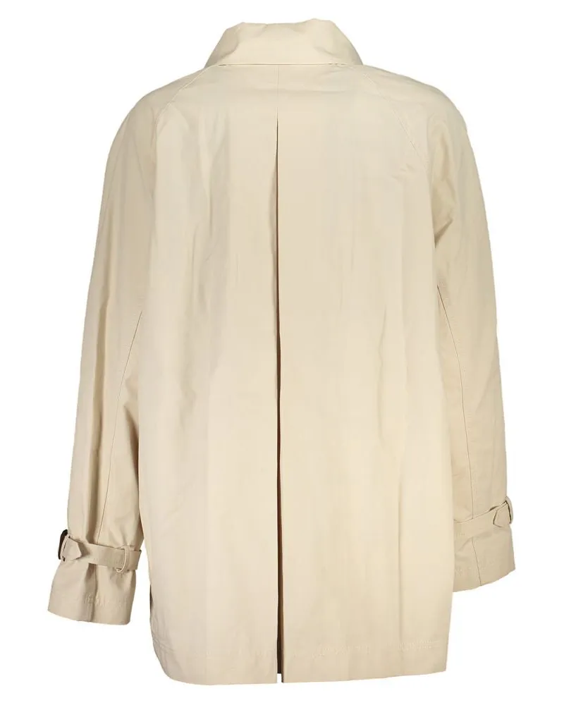 Tommy Hilfiger Cotton Double-Breasted Trench Coat — Beige Beige