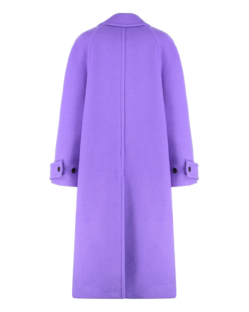 Gucci Women's Wool Coat Purple Purple