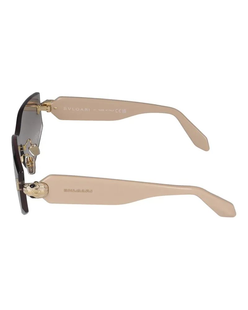 Bulgari Women's Sunglasses Bv40034u 57c 1-140 Standard Tan