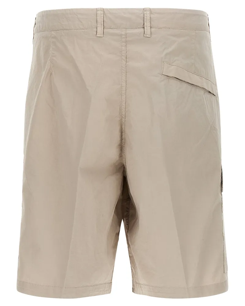 Stone Island Men's Gray Cotton Bermuda Shorts Gray