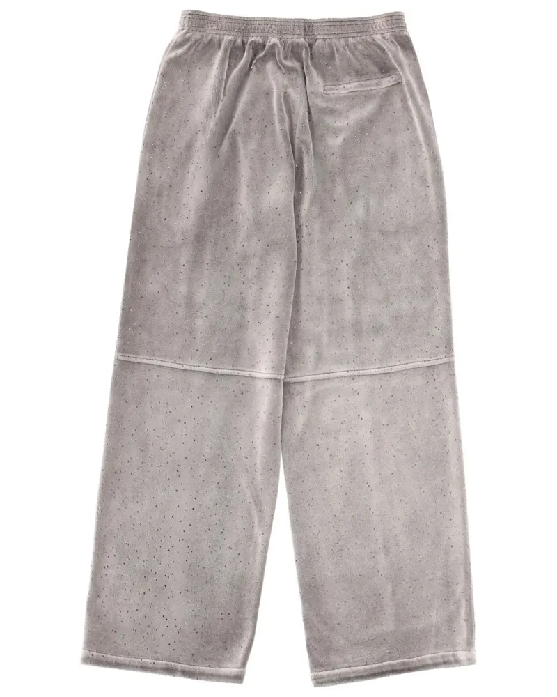 Alexander Wang Logo-Detailed Cotton Jogger Pants — Gray Gray