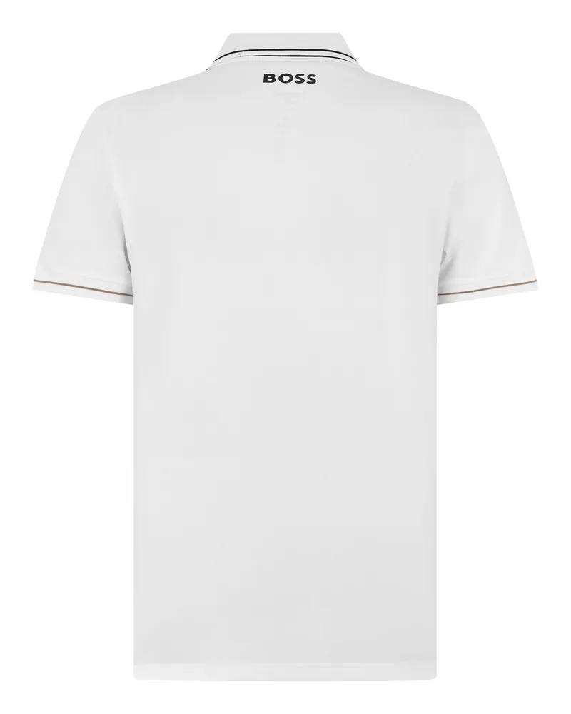 HUGO BOSS Stretch Piqué Cotton Polo — White White
