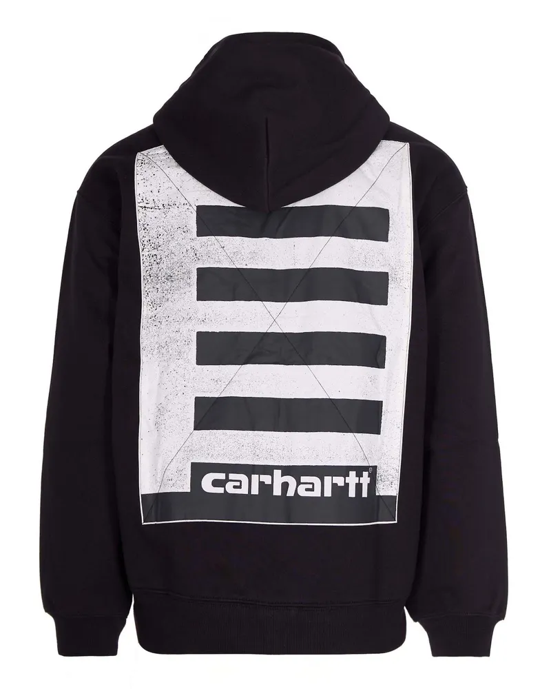 Carhartt WIP Men's Sweatshirt Archive Lines Black Cotton Polyester Sweatshirts Sweater Black