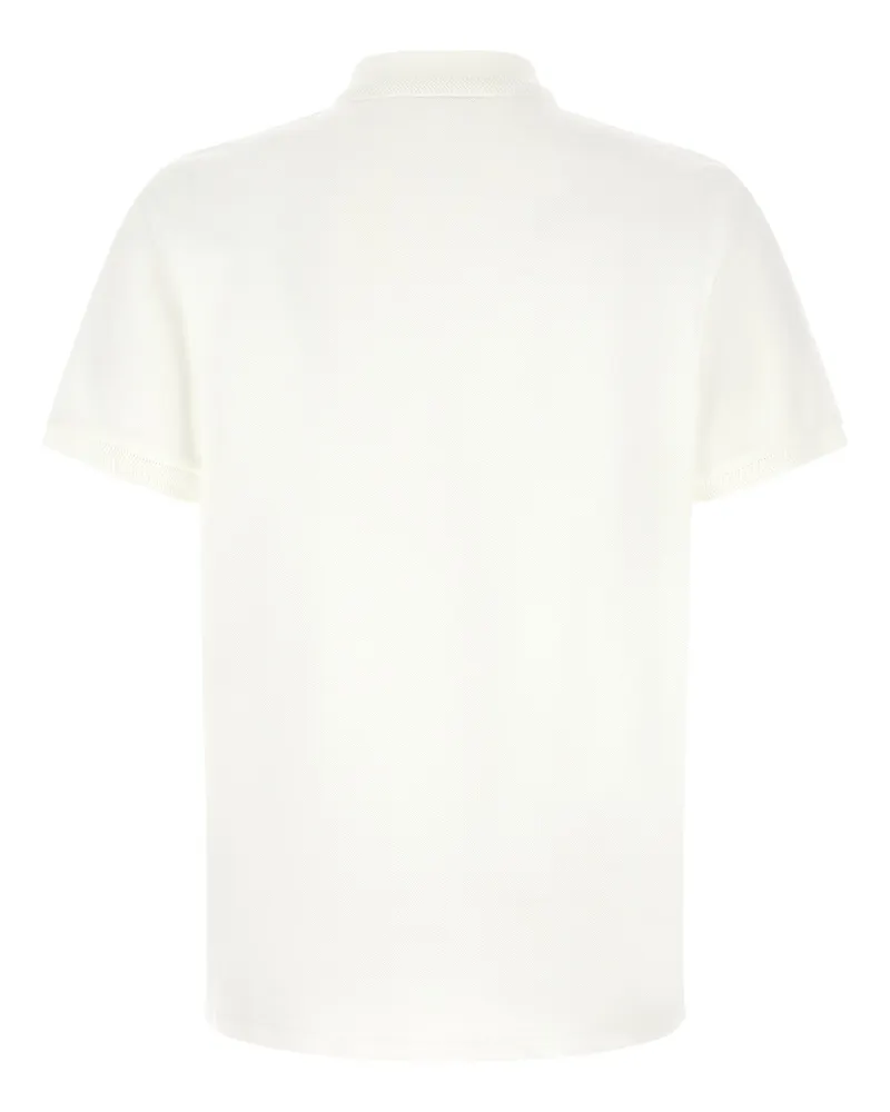 Moncler Men's White Cotton Polo Shirt White