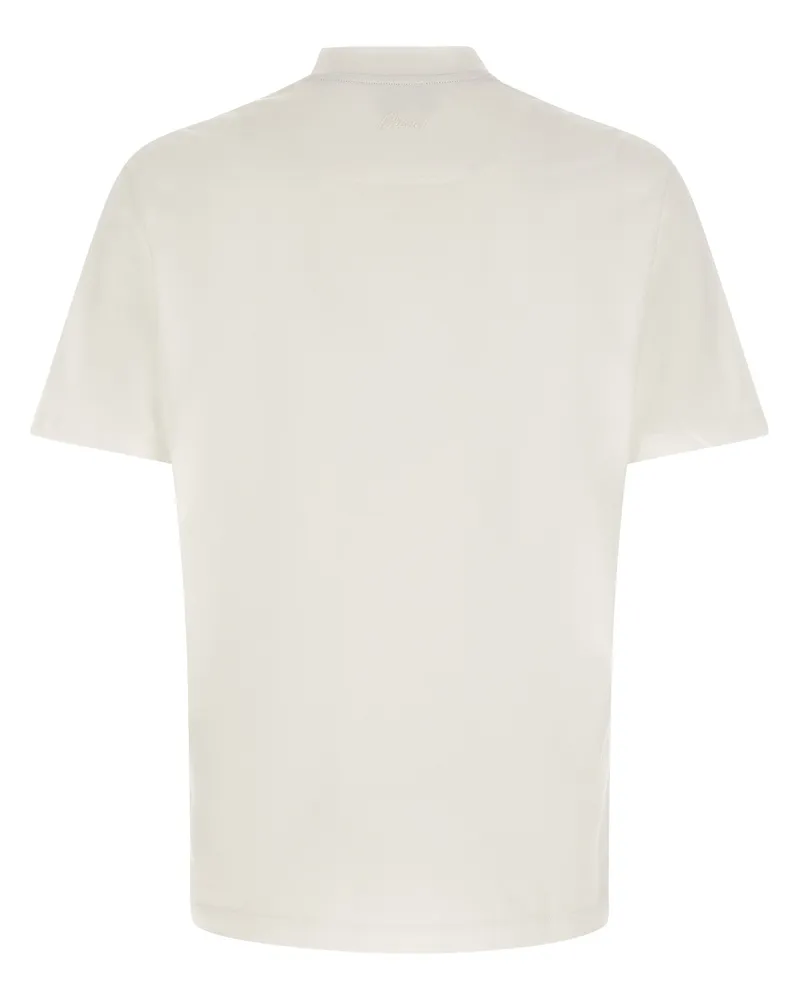 Brioni Men's White Cotton T-Shirt White