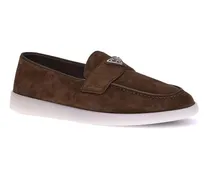 Men's Brown Calf Leather Bos Taurus Slip-On Loafers