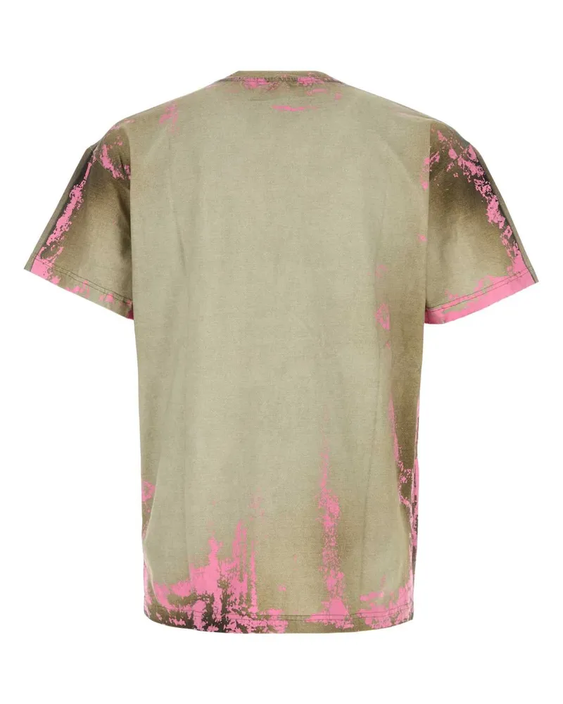 Diesel Distressed Tie-Dye T-Shirt — Green Green