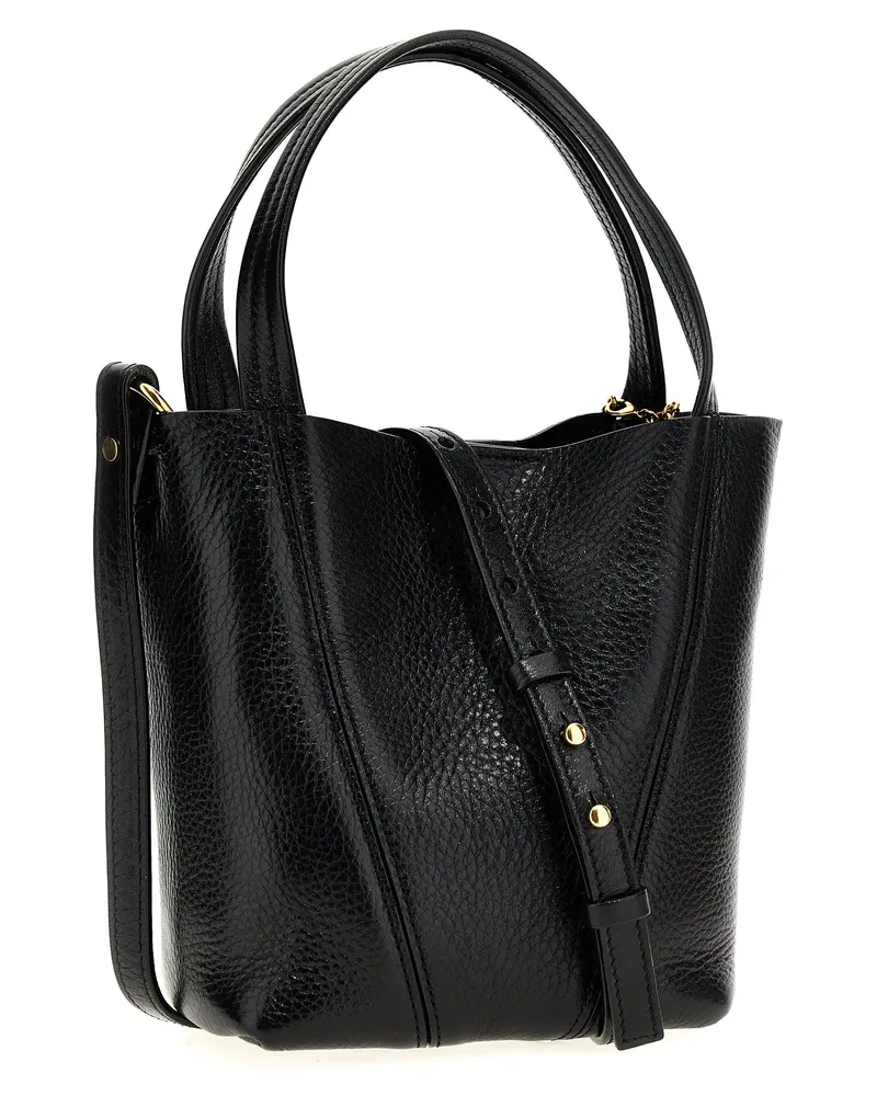 Chloé Spin Shoulder Bag — Black Black