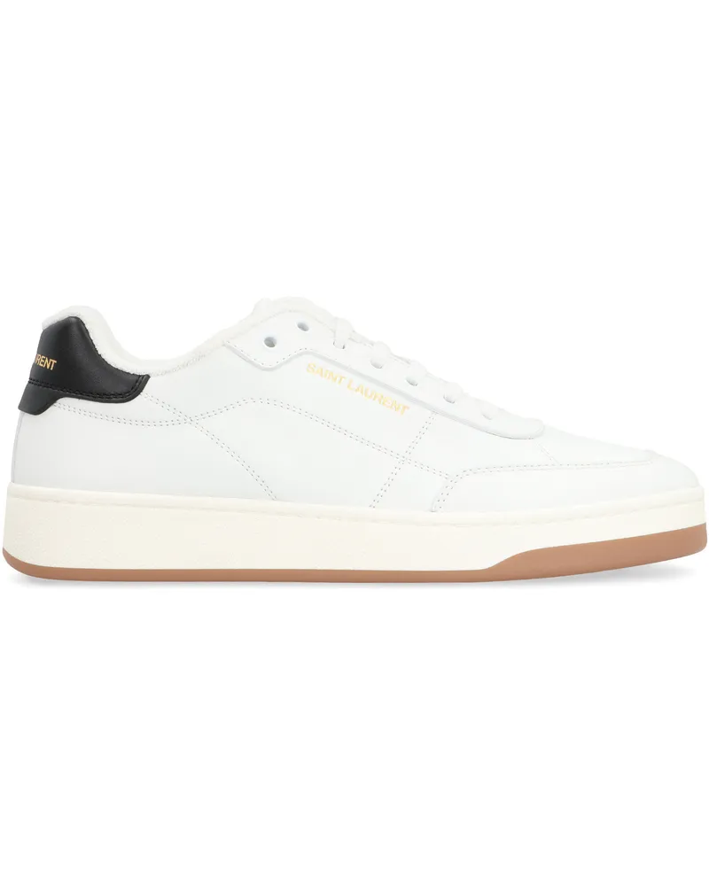 Saint Laurent Men's Sneakers Sl-61 Leather Black-White Calf Trainers Black/white White