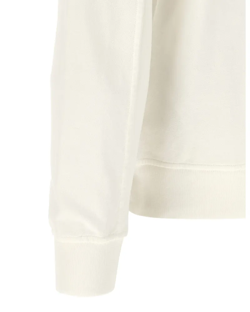 C.P. Company Men's White Cotton Sweatshirt Clothing White