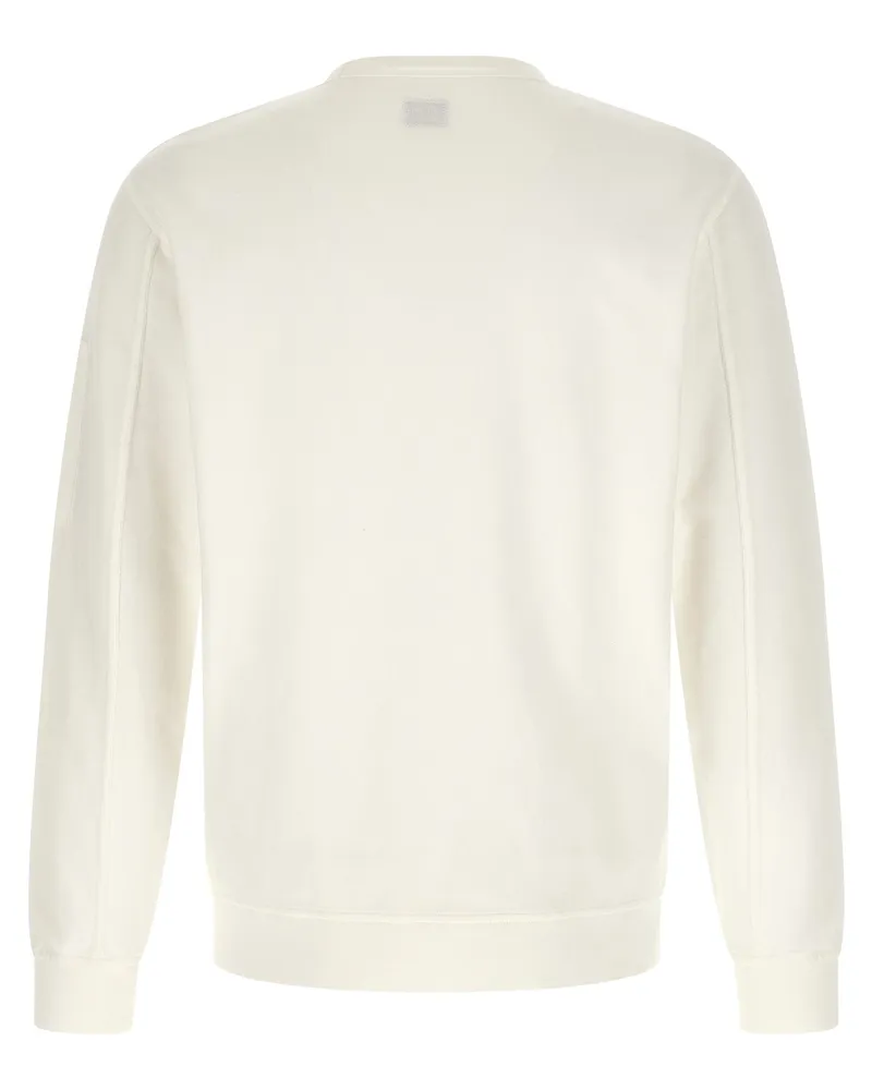 C.P. Company Men's White Cotton Sweatshirt Clothing White