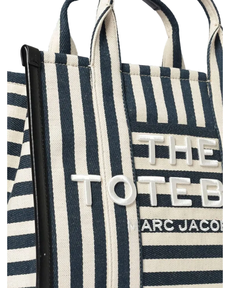 Marc Jacobs Striped Canvas Tote Bag — Navy Navy