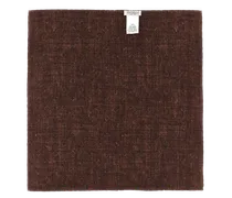 Geometric Silk Pocket Square — Red